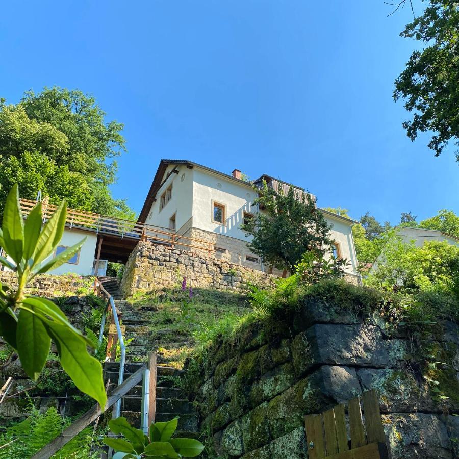 Luxusboofe - Ferienhaus Am Lilienstein Königstein an der Elbe Dış mekan fotoğraf